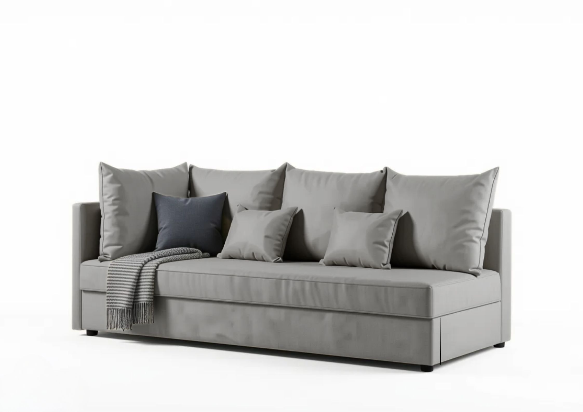 Szara sofa do salonu Mobo